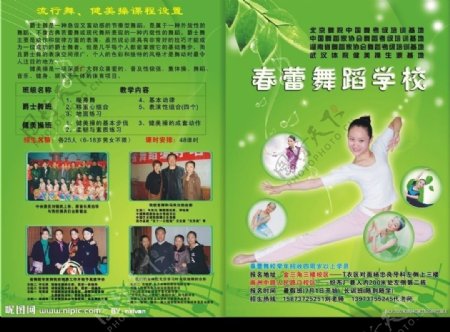 春蕾舞蹈学校宣传画册图片