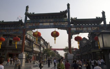 北京前门大街牌楼图片