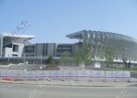 济南亚运会场馆一角图片