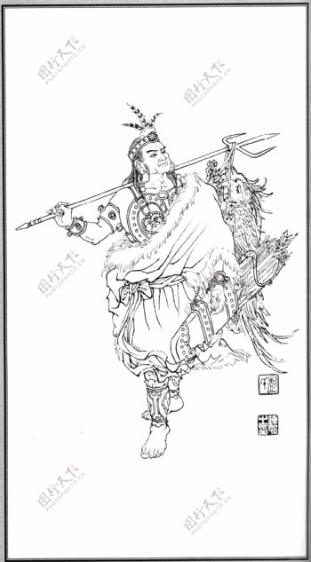 中国神话人物051后羿图片
