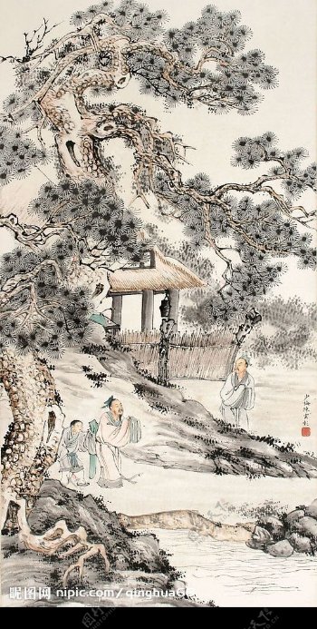 中国画人物图片