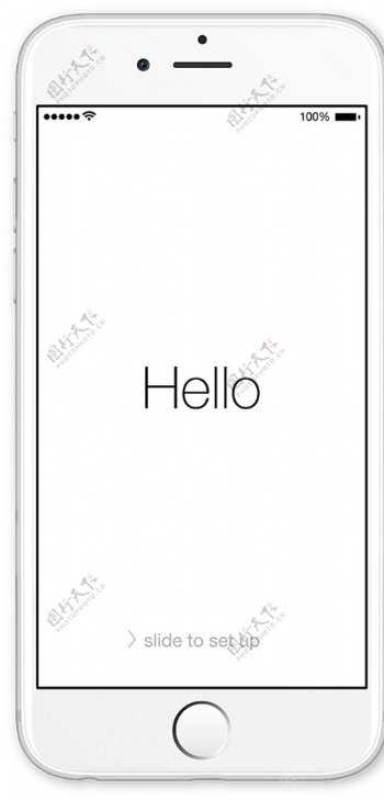iphone6白色模板图片