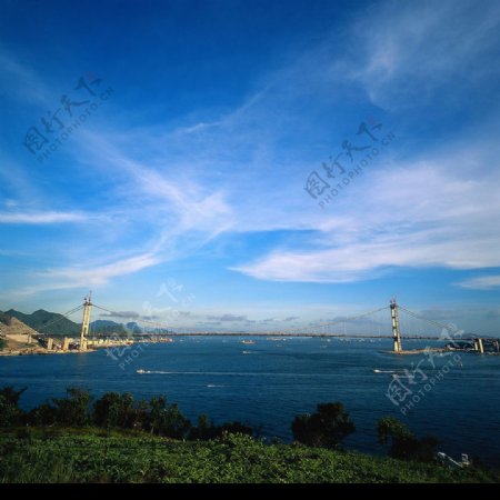 香港城市素材香港海边景色图片