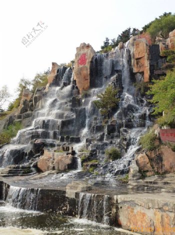 吉林北山瀑布图片
