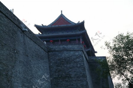 西安古城墙图片