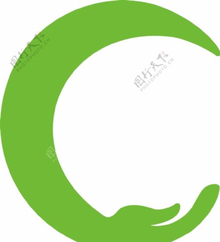 手形绿叶logo图片