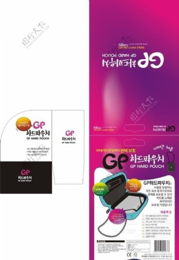 为韩国产品设计的相机袋的包装图片