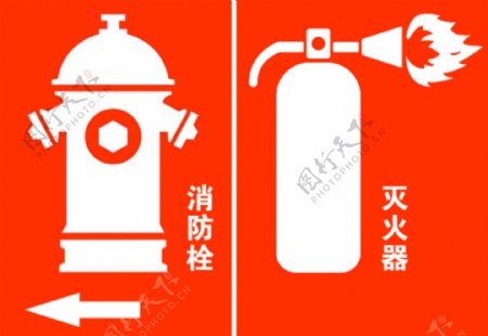 消防栓标识图片