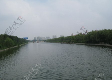 东营市东城河渠风景图片