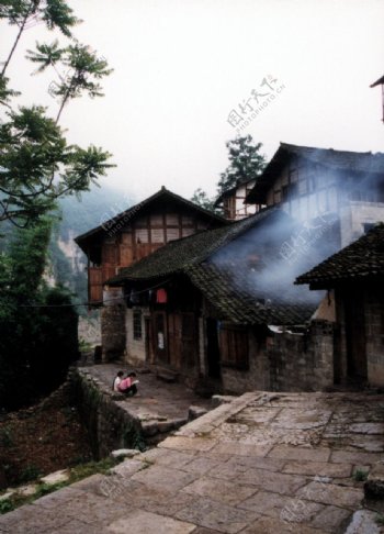 古老村庄图片