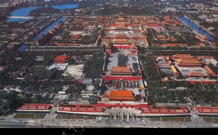 紫禁城全景图片