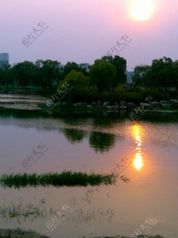 夕阳非高清图片