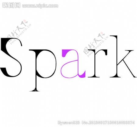 spark字体设计图片