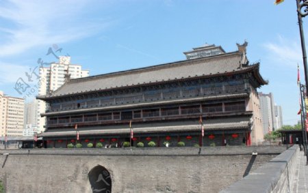 西安城墙城楼图片