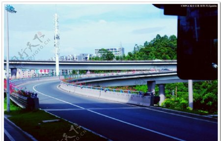中国桥梁城市交通图片