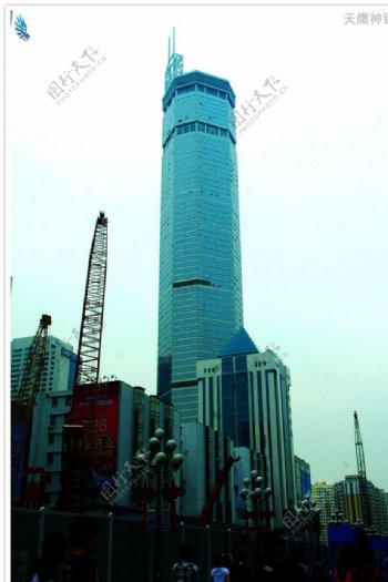 城市高楼菱形建筑图片