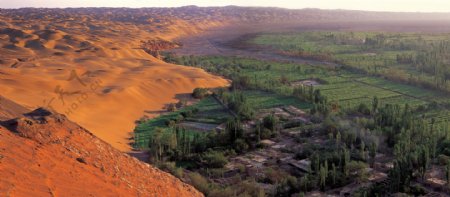 沙漠绿洲吐鲁番图片