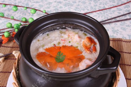广式青蟹粥图片