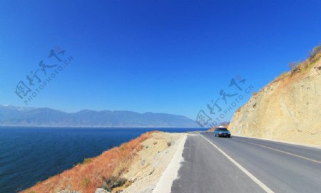 洱海湖畔图片