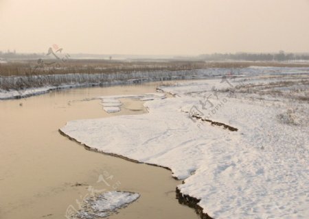 雪河图片