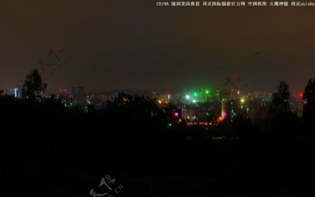城市夜景深圳龙岗图片