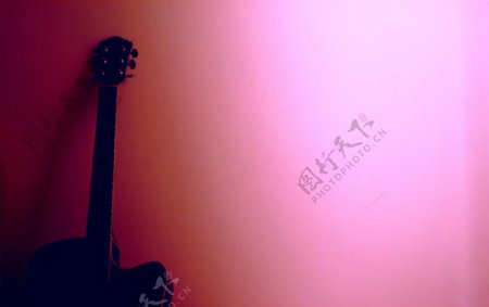 吉他背景墙图片