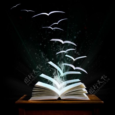 动感光线魔法书图片