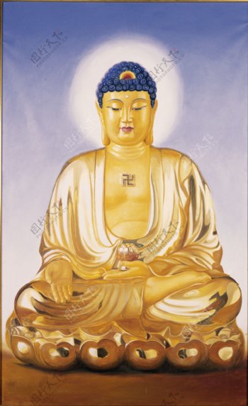 阿弥陀佛坐像图片