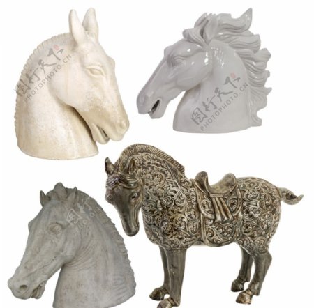 马匹雕塑图片