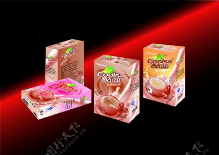 奶茶包装系列效果图图片