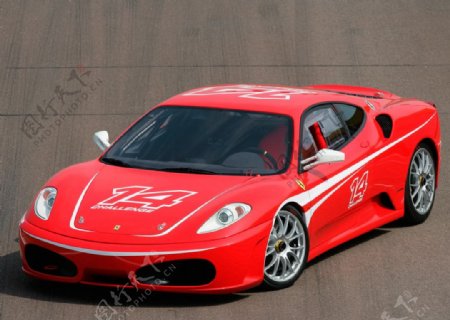 法拉利2010版红色14号跑车图片