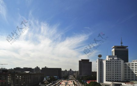 远眺北京西站图片