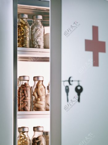 药瓶药柜图片