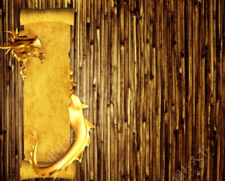 金色中国龙背景高清图片