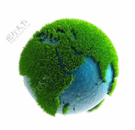 绿色地球模型图片