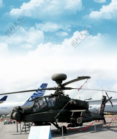 阿帕奇直升机图片