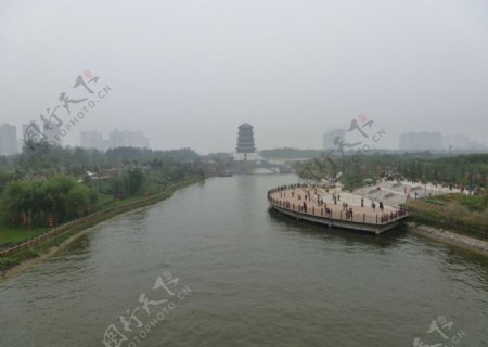 西安汉城湖遗址公园图片