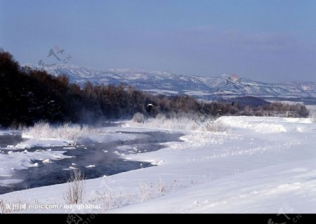 雪景素材高精度摄影照片图片