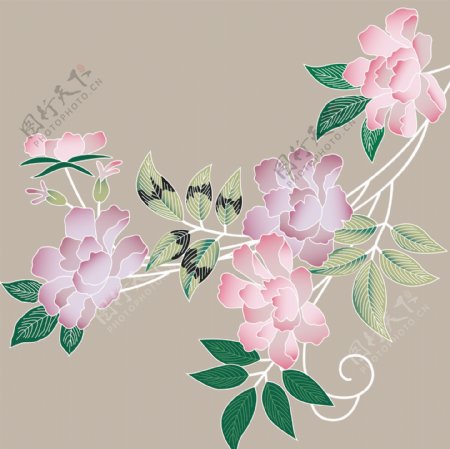 日式花纹图片
