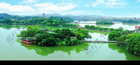 惠州西湖全景图图片