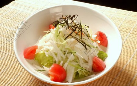 日式日本料理萝卜沙律沙拉图片