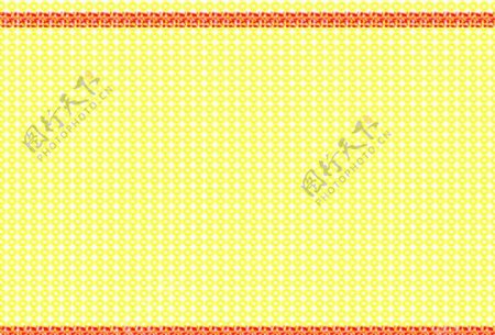 黄花底纹红边框黄色底花图片