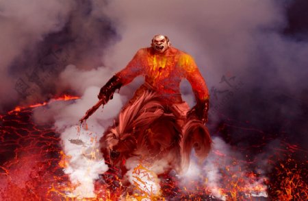 火山怪兽图片