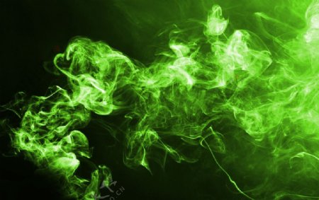 绿色烟雾背景图图片
