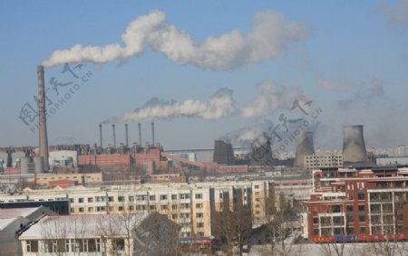 工业污染图片