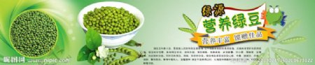 绿豆网页海报图片