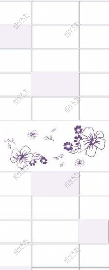 淡紫花朵图片