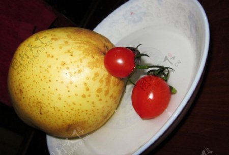 梨柿子图片
