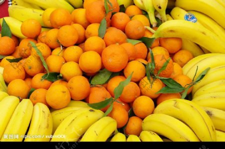 水果摊桔子香蕉图片