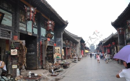 平窑古城商业街景图片